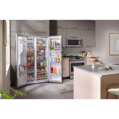 LG 27 cu. ft. Side by Side Smart Refrigerator w/ Craft Ice