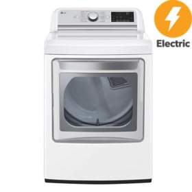 LG 7.3 Cu. Ft. Ultra Large Capacity Smart Rear Control Electric Dryer w/ TurboSteam