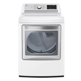LG 7.3 Cu. Ft. Ultra Large Capacity Smart Rear Control Electric Dryer w/ TurboSteam