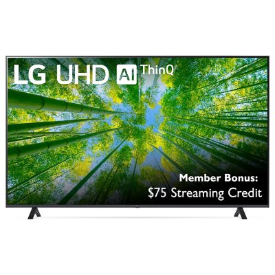 LG 75" Class 4K LED UHD WebOS 22 Smart w/ThinQ AI - 75UQ8000AUB - Sam's Club