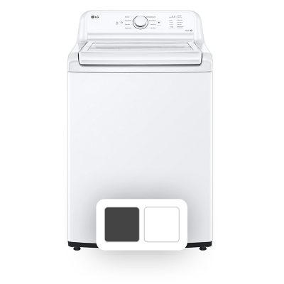 LG 4.1 Cu.Ft. Top Load Washer - w/ Agitator (White):- White