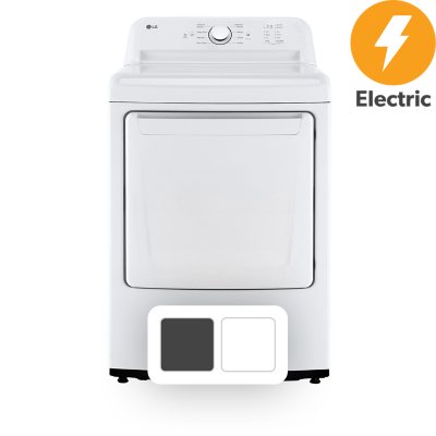 LG 7.3 Cu. Ft. Electric Dryer - Ultra Large High Efficiency White:- White