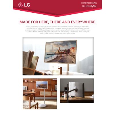 LG StanbyME Go: The Ultimate Portable Smart Touch Screen TV