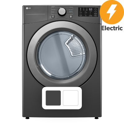 LG 7.4 Cu. Ft. Electric Dryer w/ Sensor Dry (Middle Black)