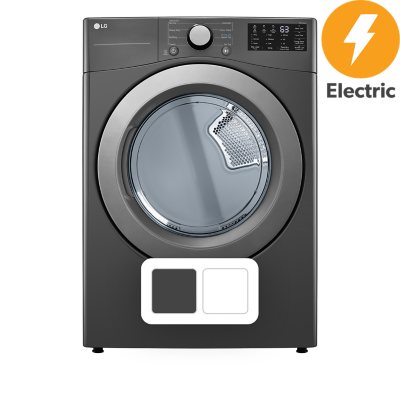LG 7.4 Cu. Ft. Electric Dryer w/ Sensor Dry (Middle Black):- Middle Black