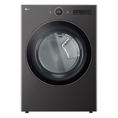 7.4 cu. ft. Ultra Large Capacity Electric Dryer with Sensor Dry, Turbo Steam Technology and Wi-Fi Connectivity, Black