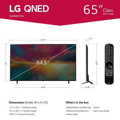 LG - 65 Class NanoCell 75 Series LED 4K UHD Smart webOS TV