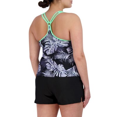 Zeroxposur ladies o-ring deals action tankini swimsuit