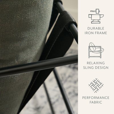 details by Becki Nell Sam\'s Club Sling Gray Owens Chair, - Accent