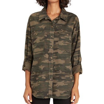 Social Standard by Sanctuary Ladies Tencel Boyfriend Shirt - Sam's Club