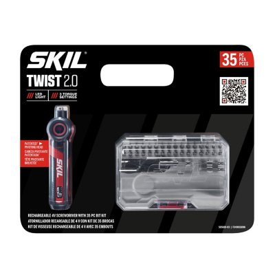 SKIL 4V Rechargeable Screwdriver With 35-Piece Bit Kit - Sam's Club