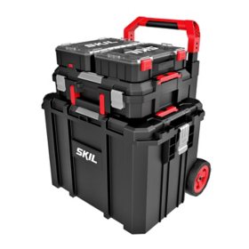 SKIL 4-Piece Rolling Tool and Organizer Box