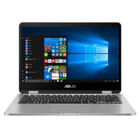 ASUS VivoBook Flip 14 Thin and Light 2-in-1 Laptop - 14” HD Touchscreen - Intel Celeron N4020 Processor - 4GB DDR4 - 128GB Storage - Windows 10 Home - Microsoft 365 Person 1-year included - TPM - J401MA-PS04T