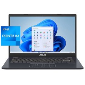 ASUS Laptop L410 UltraThin Laptop - 14" FHD Display - Intel Pentium Silver N5030 - 4GB RAM - 128GB Storage - NumberPad - Windows 11 Home S Mode - 1 Year MS 365 - Star Black - L410MA-DS21