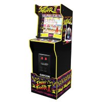 Arcade1UP Street Fighter Capcom Legacy Edition Arcade, Riser and Lit Marquee		
