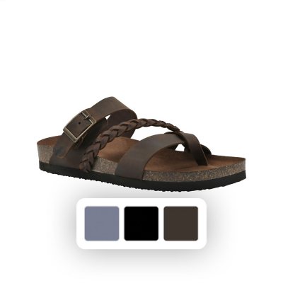Mountain Sole Women's Leather Footbed Sandal - Sam's Club