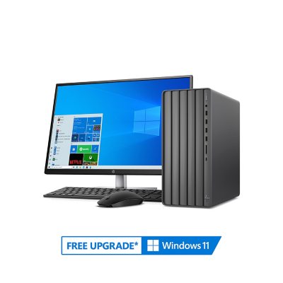 HP ENVY (TE01-2287cb) Desktop, 11th Gen Core i7, 12GB RAM, 512GB SSD + HP 31.5″ Monitor