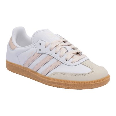 ADIDAS WOMENS SAMBA OG SNEAKERS - White/Pink M9/W10:- M9/W10, White/Pink