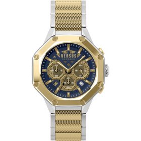 Versus Versace Men's Palestro Gold/Silver Stainless Steel Bracelet Watch, 45mm