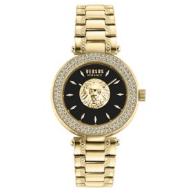 Versus Versace Women's Brick Lane Lion Crystal 36MM Bracelet Watch