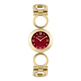 Salvatore Ferragamo Gancino Watch With Gold Bracelet 28mm SFYA01122		