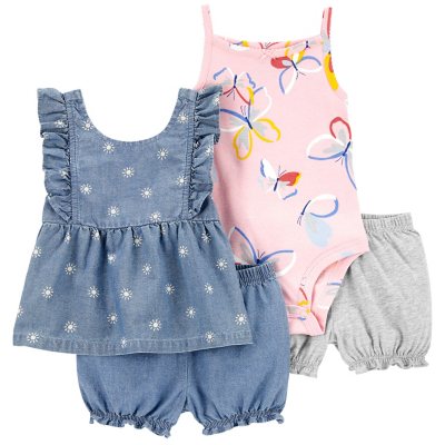 NEW Carter's Baby Girl's 3-Piece Diaper Cover Set VARIETY 