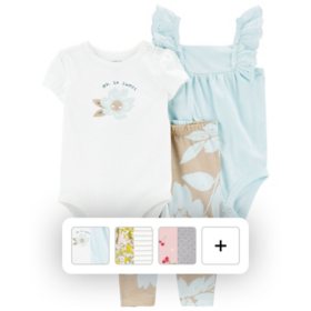  Carter's Baby Boys' 2 Piece Bodysuit and Shorts Set (Baby) -  Blue - Newborn: Clothing, Shoes & Jewelry