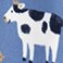 Blue Cows, variant on Carter's Baby & Toddler Boys Fleece Footie Pajama