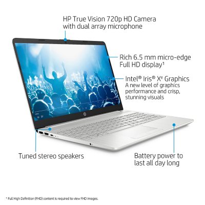 PC Portable - HP 15-DW3069NK-I7-11Gé-8Go-SSD1To+128Go - Silver