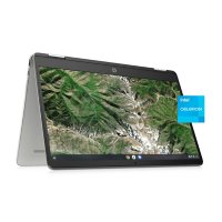 HP - Chromebook x360 - 14" HD Touchscreen 2-in-1 - Intel Celeron N4020 - 4GB Memory - 64GB eMMC - 2nd Year Care Pack Warranty - Chrome OS
