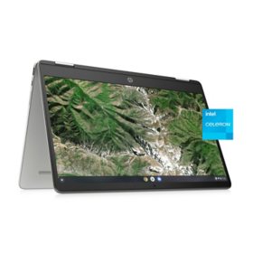 HP - Chromebook x360 - 14" HD Touchscreen 2-in-1 - Intel Celeron N4020 - 4GB Memory - Chrome OS