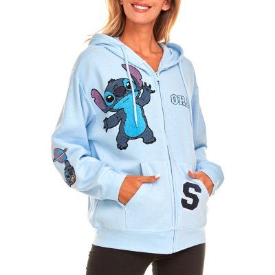 Louis Vuitton Mickey Mouse Blue Monogram Custom Womens Hoodie - Blinkenzo