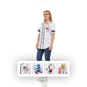 Women's Character Mesh Baseball Jerseys		