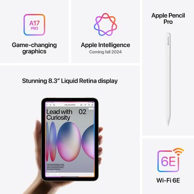Apple iPad mini Wi-Fi - 7th Generation 2024 Model, Choose Size and Color
