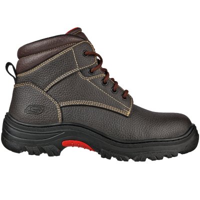 Skechers work boots steel best sale toe mens