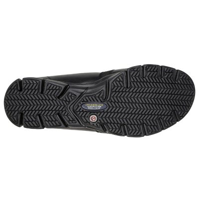 BLACK SKECHERS Womens Squad Slip Resistant Work Shoe