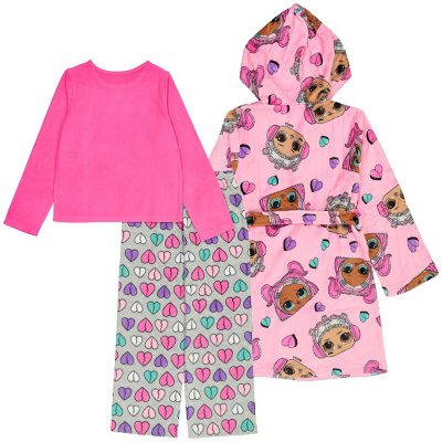 Kids Girls LOL Surpise L.O.L Pyjamas pj's Dressing Gown 3 Piece Set 3456789 Yrs 