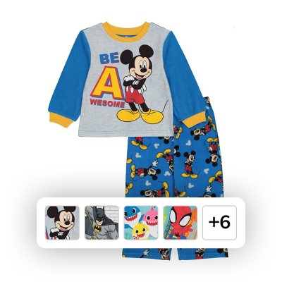 Licensed Boys 2 Piece Fleece Pajama Set Sam s Club