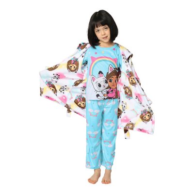 Character Girls 3Pc Robe & Pj Gabby'S Dollhouse 6:- Gabby'S Dollhouse, 6