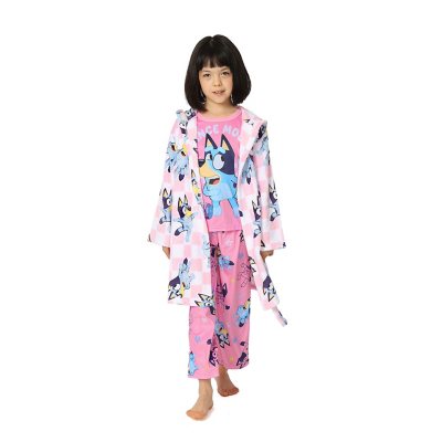 Character Girls 3Pc Robe & Pj Bluey 2T:- Bluey, 2T