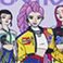 Kpop Demon Hunters, variant on Character Girls 3-Piece Robe and Pajama Set