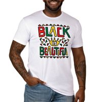 Proud by Design Black is Beautiful Adult Graphic Tee