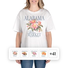 State of Mine Women's State Tee, White