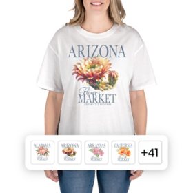State of Mine Women's State Tee, White