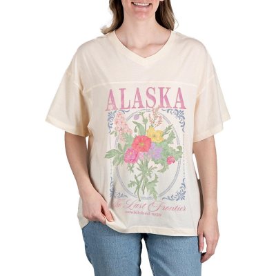 State of Mine Women's Bouquet State T-Shirt - Alaska XS:- Alaska, XS