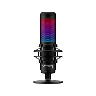 HyperX QuadCast S - USB Microphone (Black-Grey) - RGB Lighting