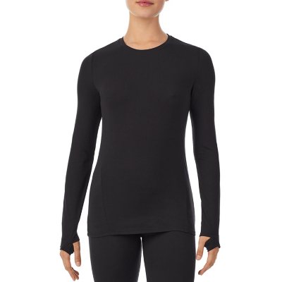 Cuddl Duds Women's Fleecewear With Stretch Crew Neck Long-Sleeve Base Layer  Top