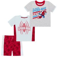 Licensed Spiderman 3 Piece Short Set