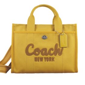 Coach Canvas Cargo Tote Bag, Yellow Gold