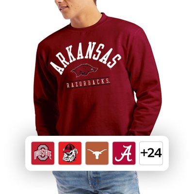 Ncaa Louisville Cardinals Men's Gray Crew Neck Fleece Sweatshirt : Target